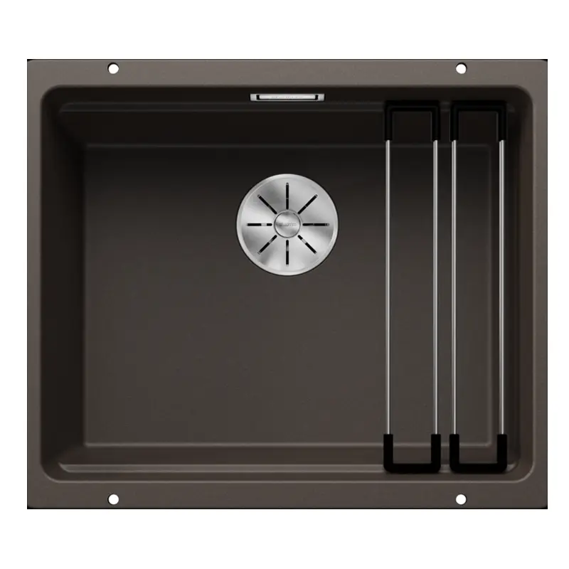 Blanco Etagon 500-U granitna podgradna sudopera kafa 53x46 cm sa dve ETAGON inox šine 522236